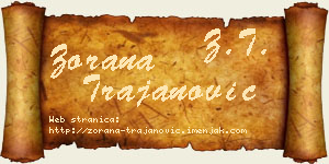 Zorana Trajanović vizit kartica